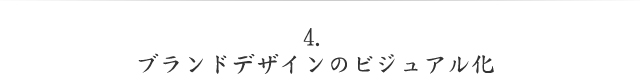 ブランドデザインのビジュアル化