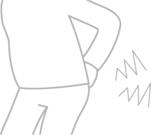 腰痛の男性イラスト